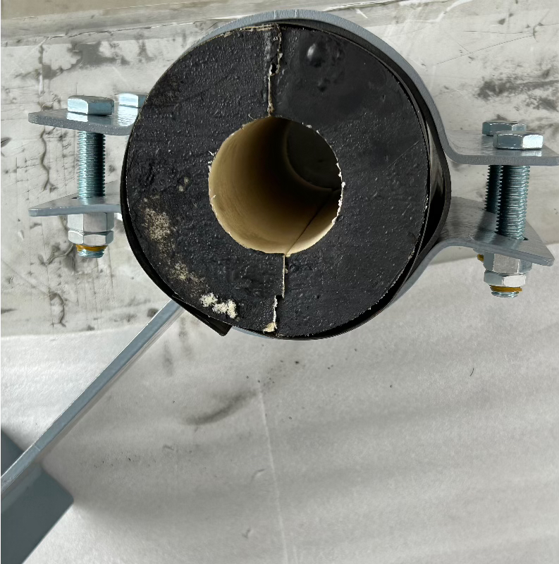 Small High Density Cyrogenic Pipe Support With Aluminum for Insulation